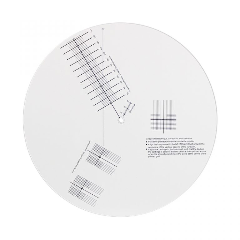 Cartridge Alignment Protractor Combined with a Record Stroboscope