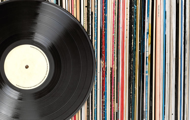 Records in a row, one in front